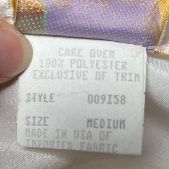 Vintage 80s White Satin Lace Slip Dress Medium fits Small - Picture 11 of 12